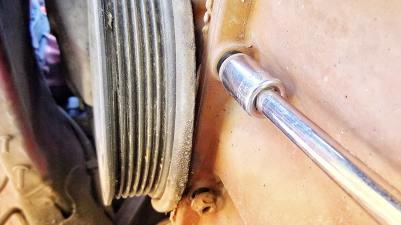 removing a 10 mm bolt