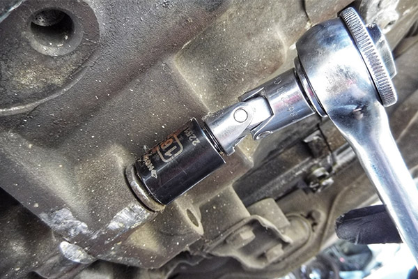 removing oil pump bolts