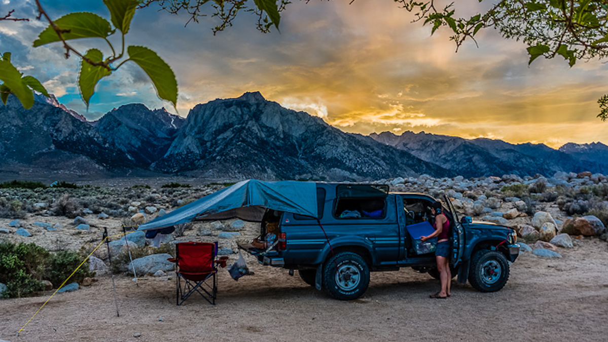 Truck camping - the setup