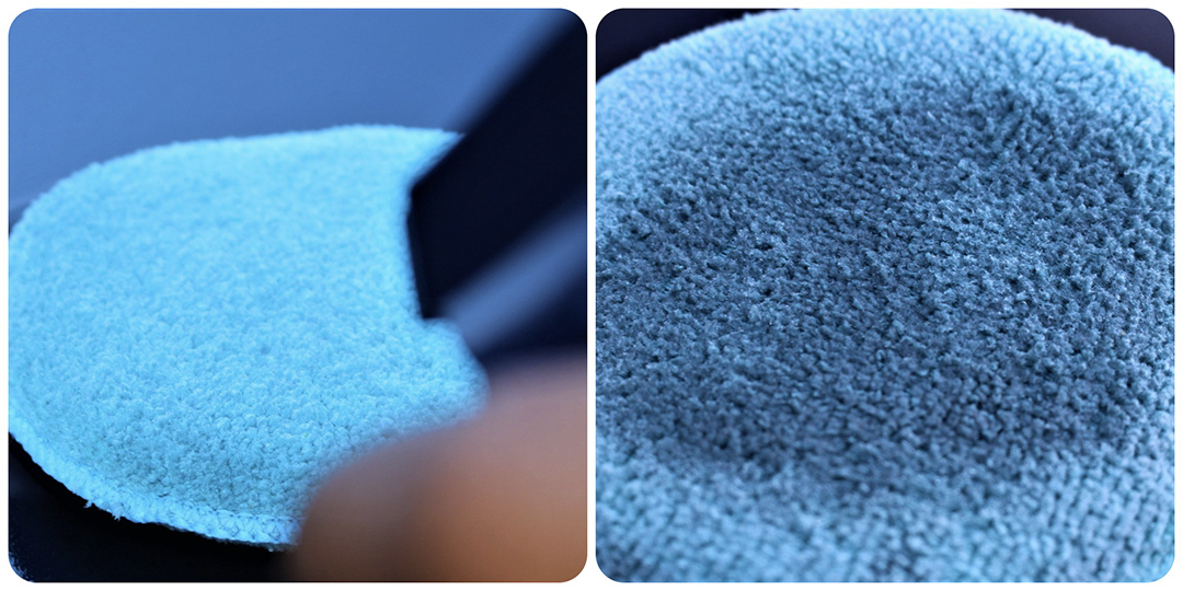 303 Graphene Nano Spray being applied to a microfiber applicator pad
