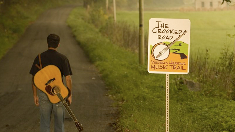 a Crooked Road street sign