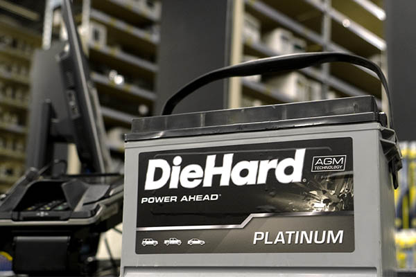 DieHard platinum battery in store