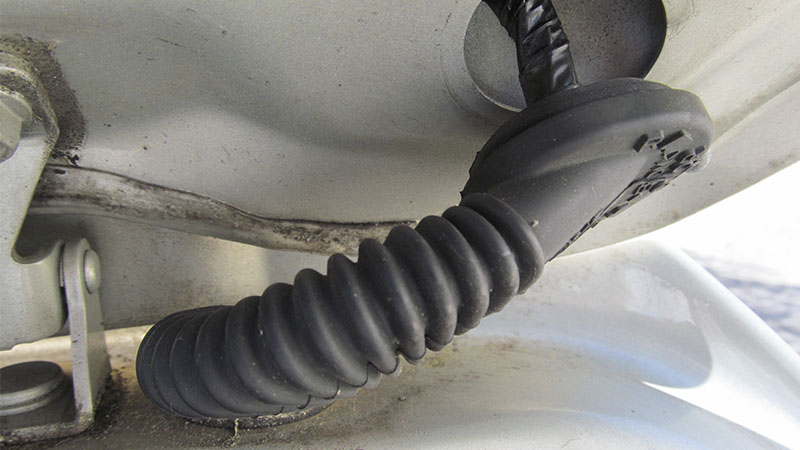 exposed wiring harness