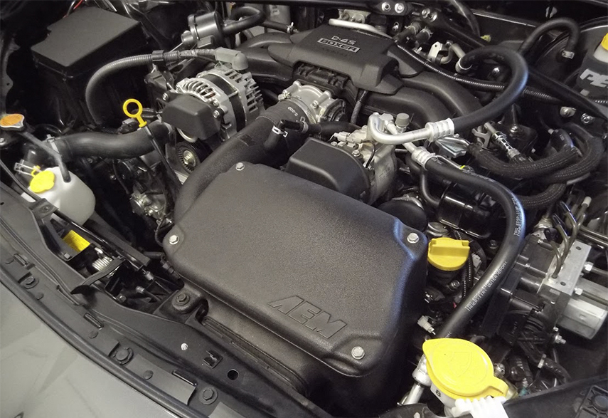 AEM cold air intake installed