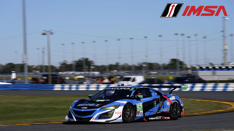 IMSA car on track
