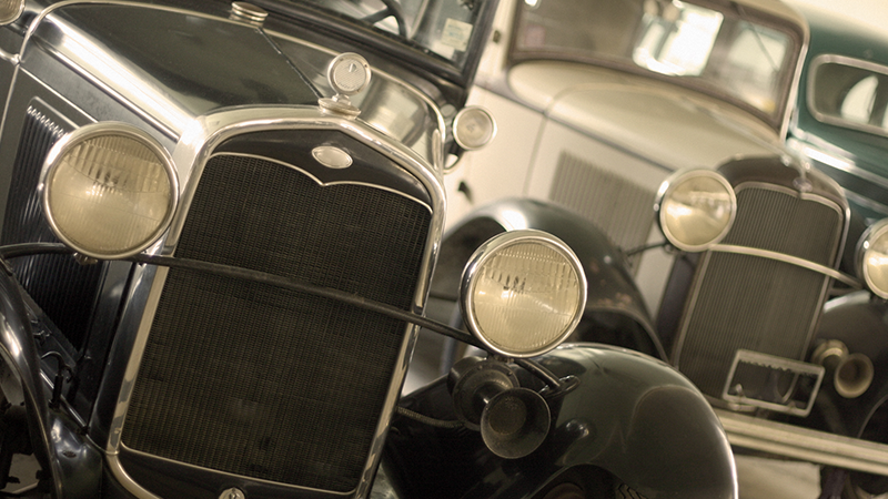 Three Model Ts in a row