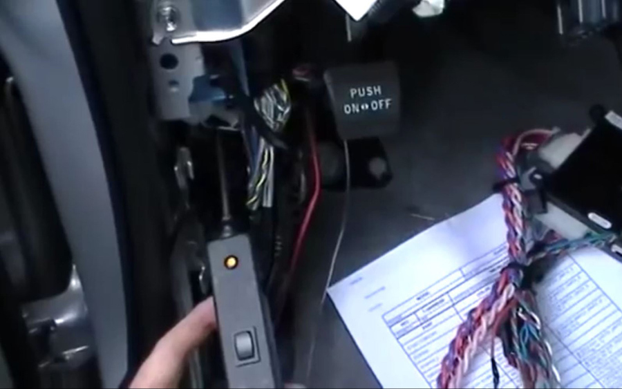 Pyle security power wire installation