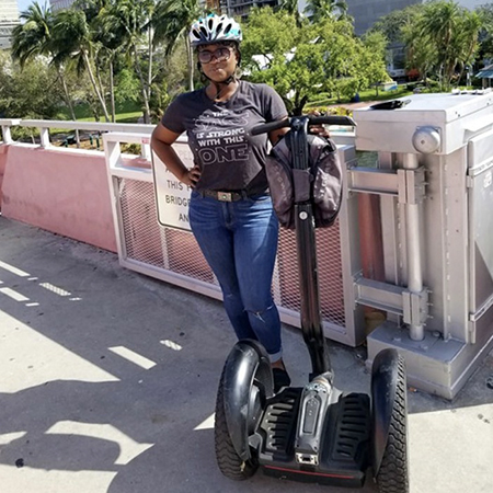woman posing on vacation
