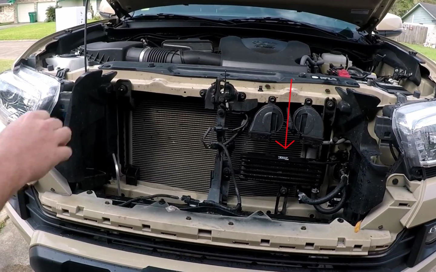 Tacoma transmission cooler