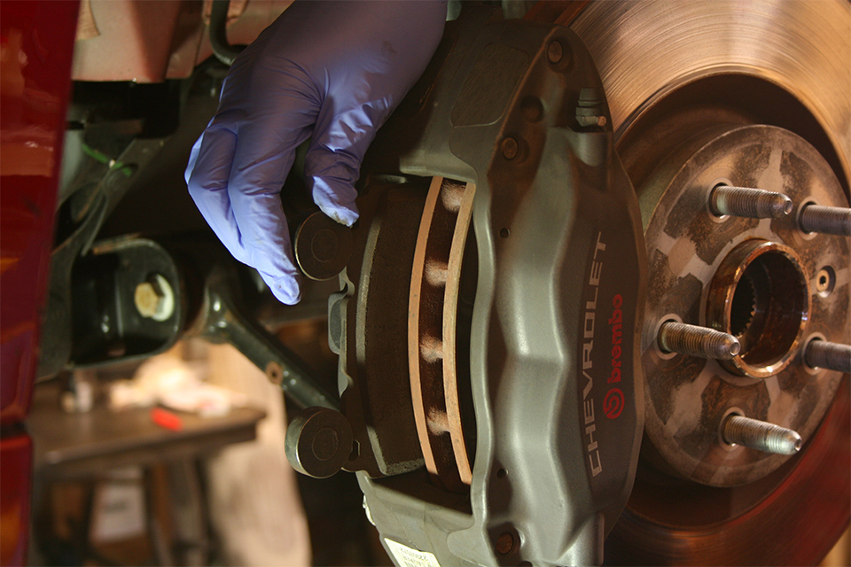 pull pad out of caliper