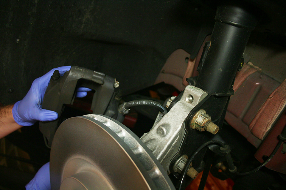 putting the caliper back on