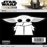 a Baby Yoda decal