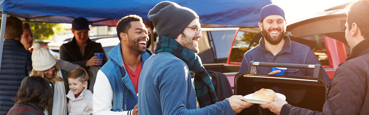 people tailgating