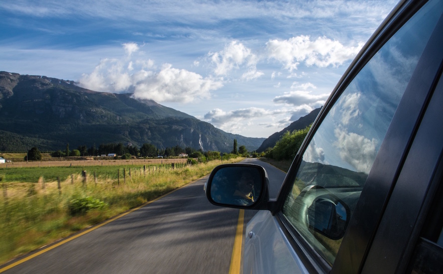 car on a country road