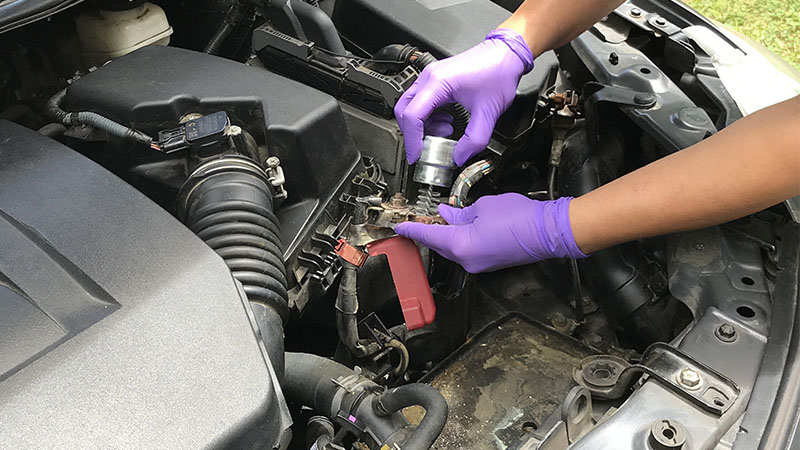 clean battery terminals