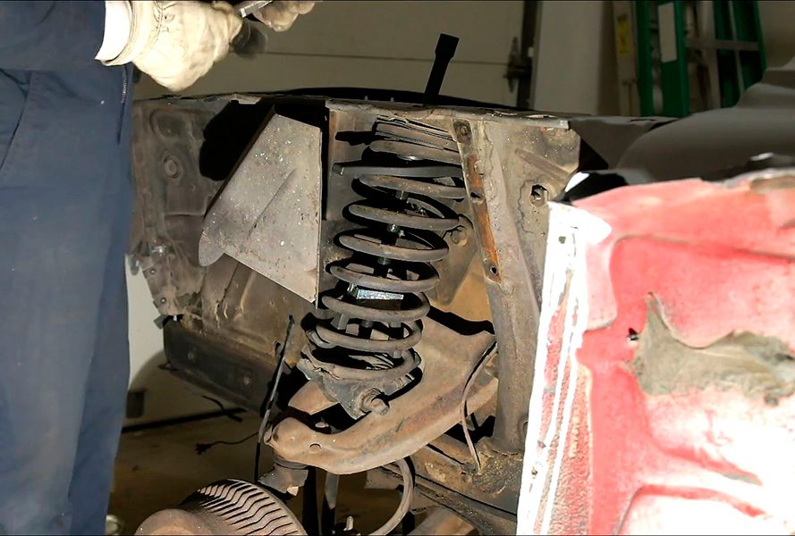 compress coil spring