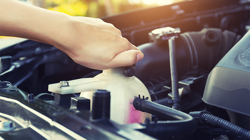 a cooling system reservoir