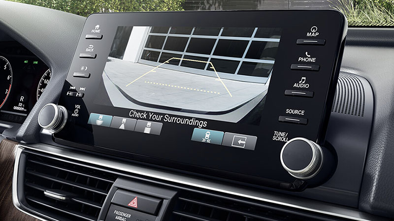 Honda display of rearview camera