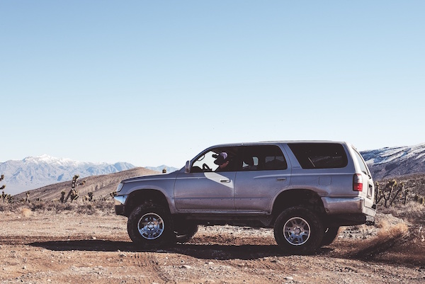 SUV in the desert
