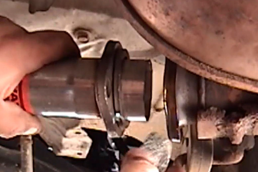 new exhaust installation