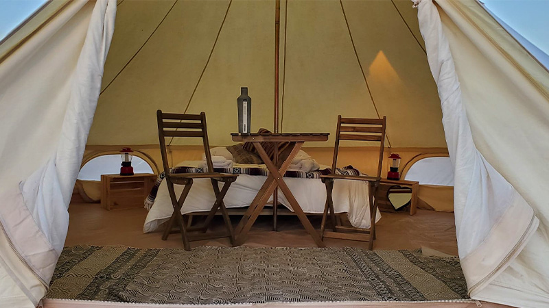 glamping at 2020 Rebelle Rally