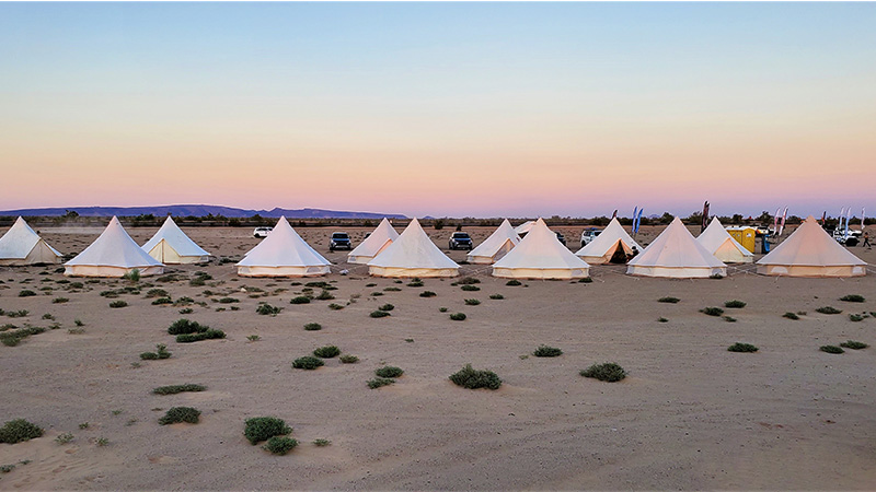 tents at 2020 Rebelle Rally