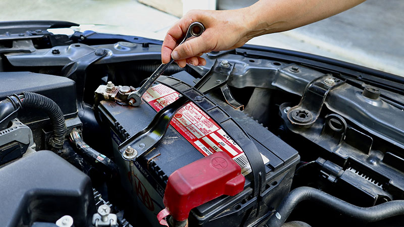 removing the negative battery cable