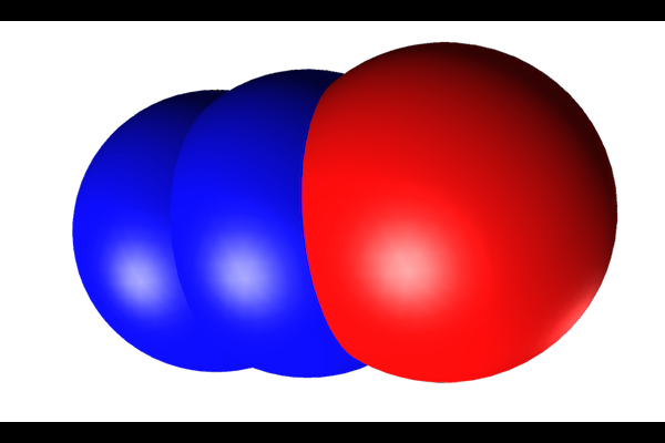 Nitrous oxide molecule