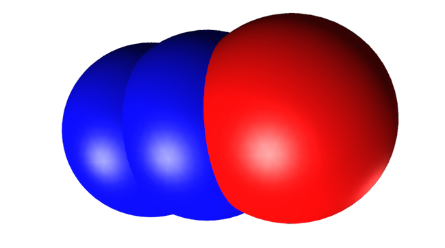 Nitrous oxide molecule