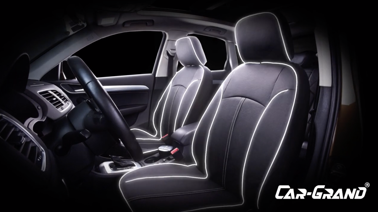 Car-Grand lighted seat covers and floor mats