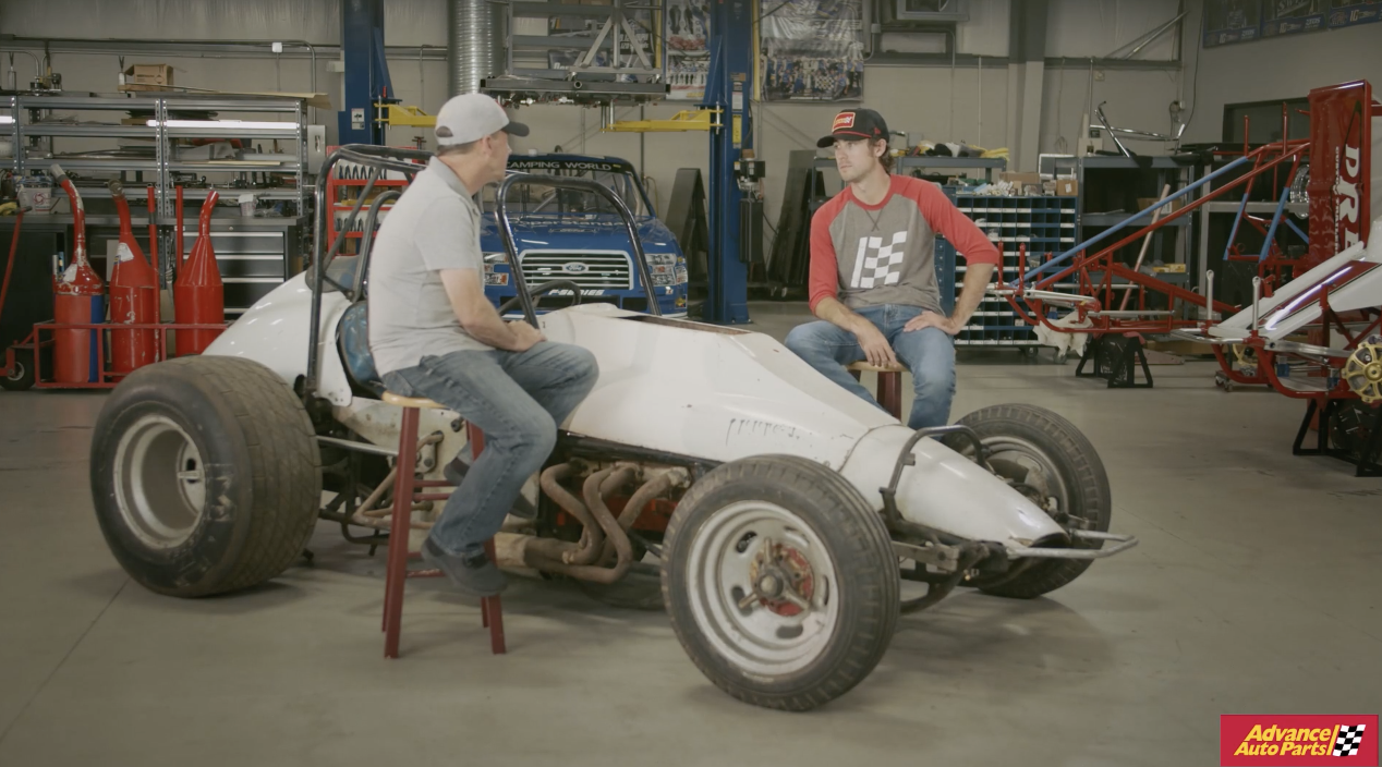 Ryan Blaney and his father