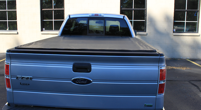 Tonneau cover on a truck