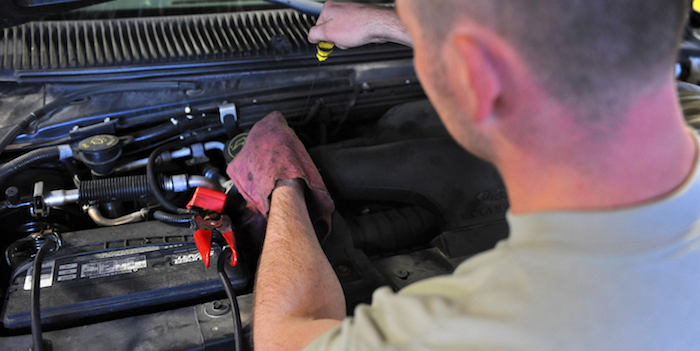 Checking transmission fluid