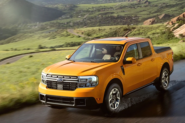 Yellow Ford Maverick