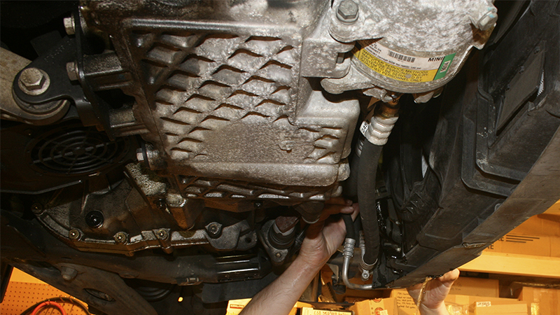 draining the coolant