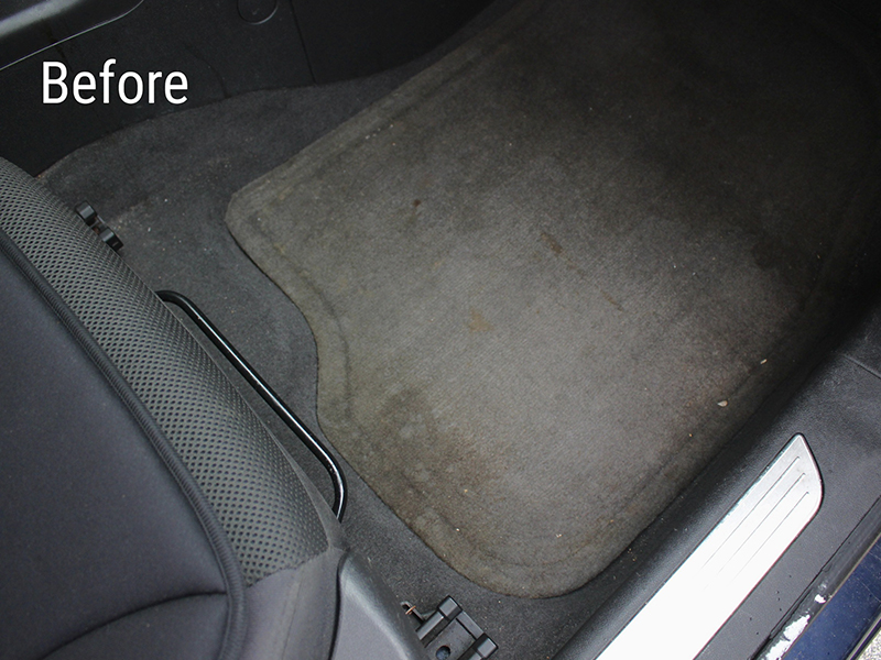 passenger side with old factory mat