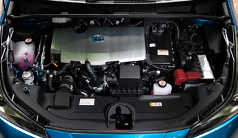Hybrid car engine.