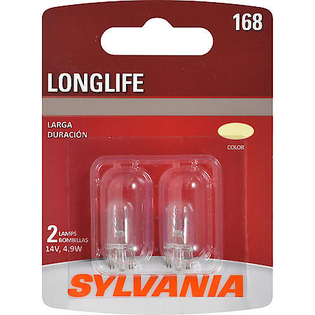 168 Long Life: Mini Bulb, Standard Performance, 2 Pack