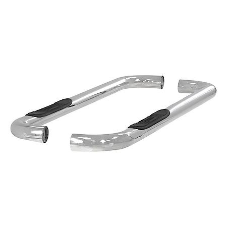 Dodge Dakota 3" Round Nerf Bars with Polished Stainless Steel