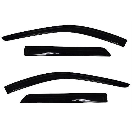 Ventvisor Window Visors, Outside Mount, Smoke, Front And Rear, 4 Pc