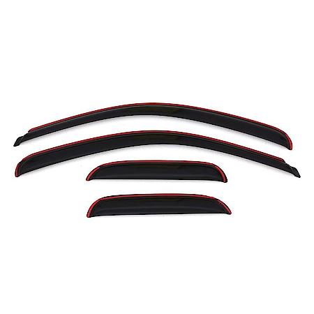 Ventvisor Window Visors, In-Channel Mount, Smoke, Front And Rear, 4 Pc