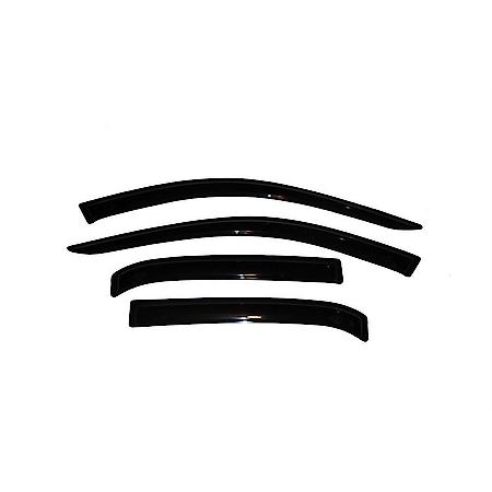 Ventvisor Window Visors: Outside Mount, Smoke, Front And Rear, 4 Pc