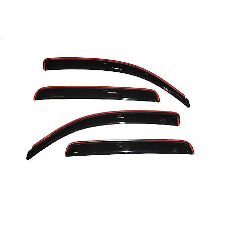Ventvisor Window Visors, In-Channel Mount, Smoke, Front And Rear, 4 Pc