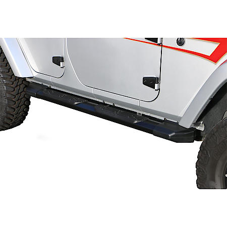 Xtremeline 6 in. Oval Step Bar Cab Length, Semi-Gloss Black, 80 in., Pair