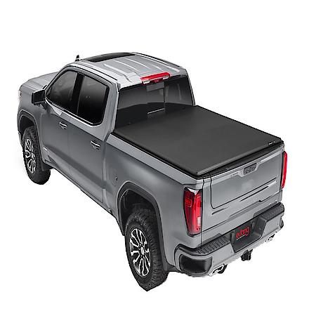 Tonneau Cover: Soft Folding, 2 Folds/ 3 Panels, Lockable via Tailgate Lock, Matte Black, Vinyl