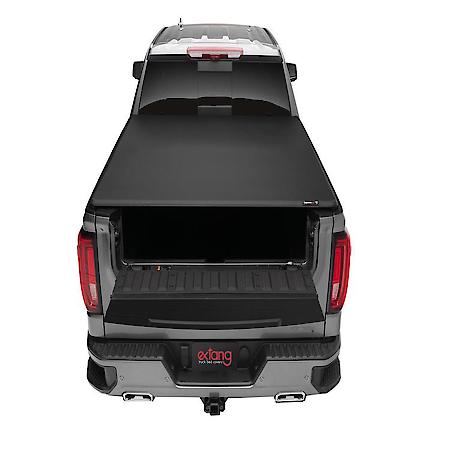 Tonneau Cover: Soft Folding, 2 Folds/ 3 Panels, Lockable via Tailgate Lock, Matte Black, Vinyl