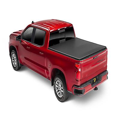 Tonneau Cover: Soft Fold, 2 Folds/3 Panels, Lockable, Black, Vinyl, Does Not Work With Tool box