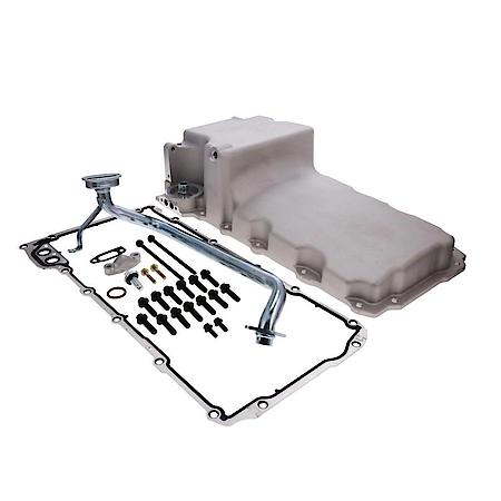GM LSX Rear Sump 5.5-Quart Satin Cast Aluminum Retro Fit Oil Pan
