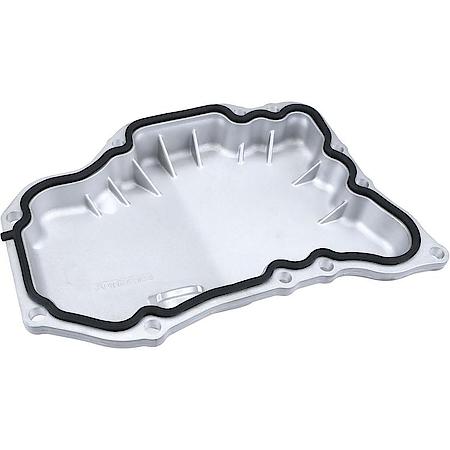 Engine Oil Pan, Aluminum construction vs OEM plastic; Includes gasket and drain plug