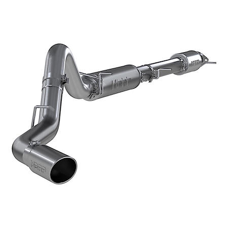 Installer Series, 4 In Cat Back System: Polished Tip, Aluminized Steel, Designed for Power and Sound
